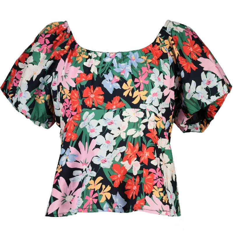 Casual Chic Floral Print Woven Blouse