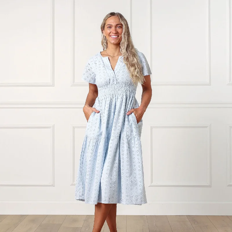 Limited Stock, Big Discounts Tiered Organic Eyelet Dress