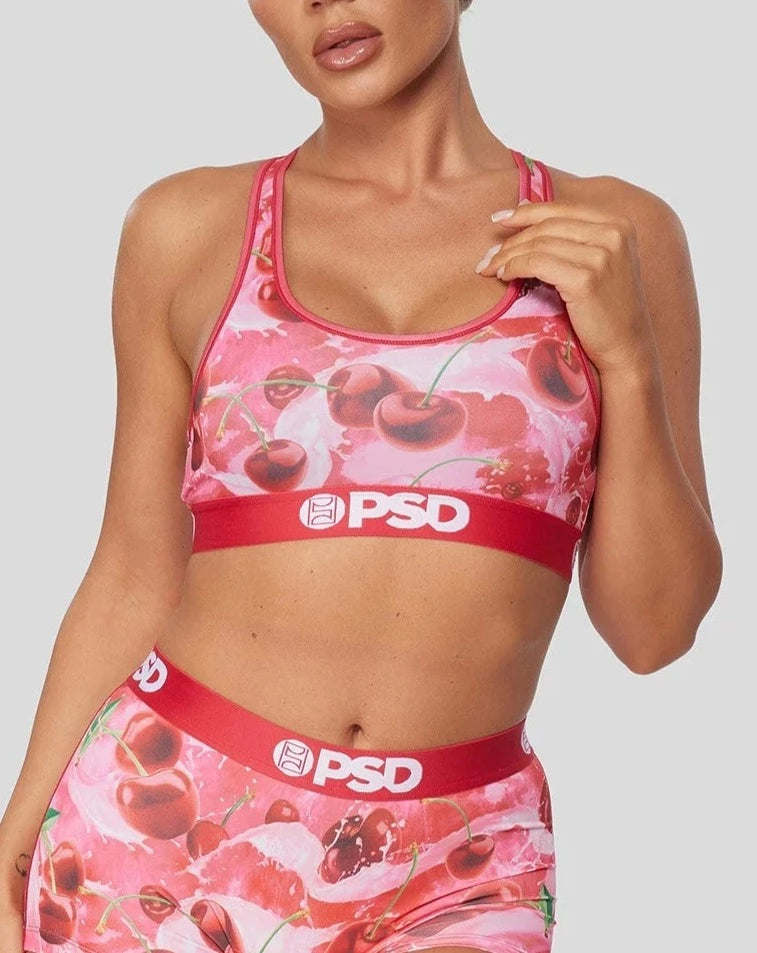 Weekend Exclusive Cherries & Cream Sports Bra