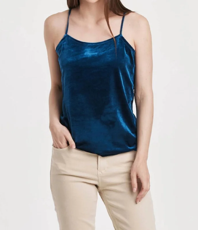 Women's Clothes Lima Velvet Tank In Ultramarine