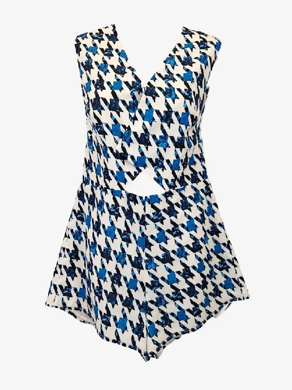 Effortless Everyday Wear Finders Keepers Checkmate Tailored Playsuit Size S