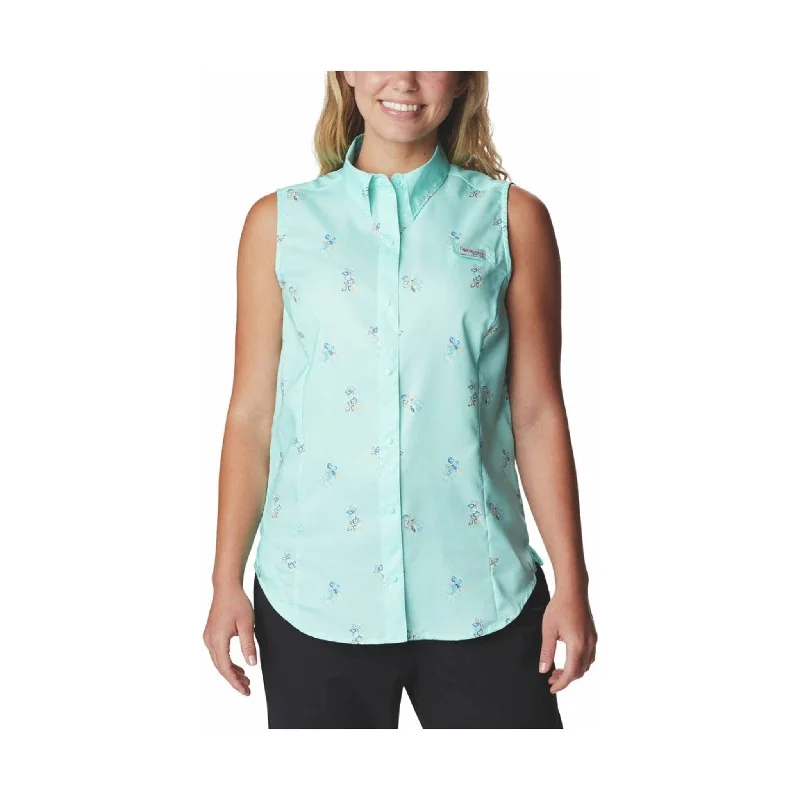 Chic Outfits Columbia Women's Super Tamiami Sleeveless - Gulf Stream Bouquet Foray - ONLINE STORE CREDIT/EXCHANGE ONLY