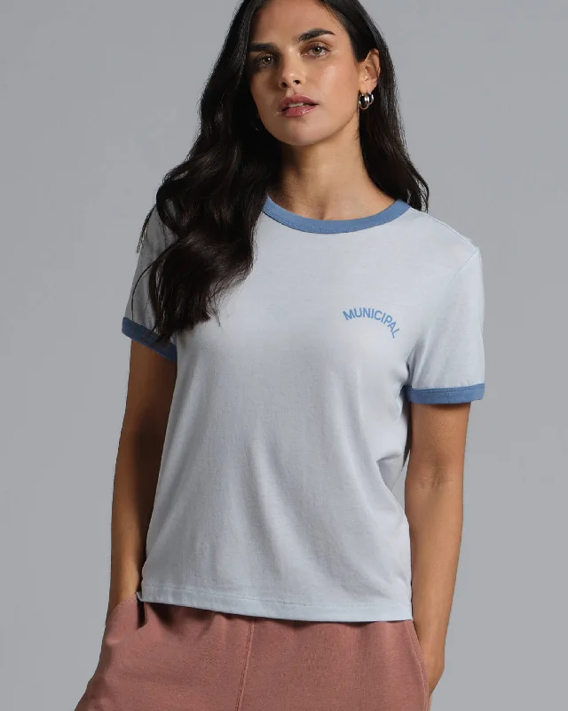 City Fashion Municipal Women's Tomboy T-Shirt - ICE