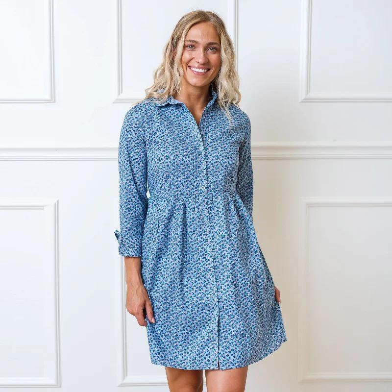 Innovate Your Wardrobe Button Front Organic Shirt Dress