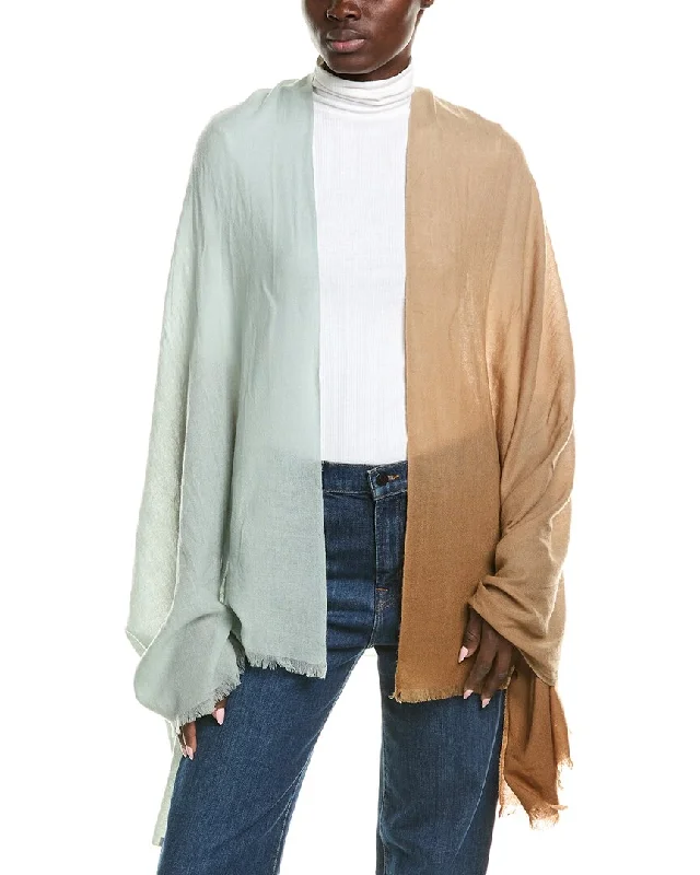 Affordable Fashion for Women Vince Oversize Dip-Dye Lightweight Wool & Cashmere-Blend Wrap