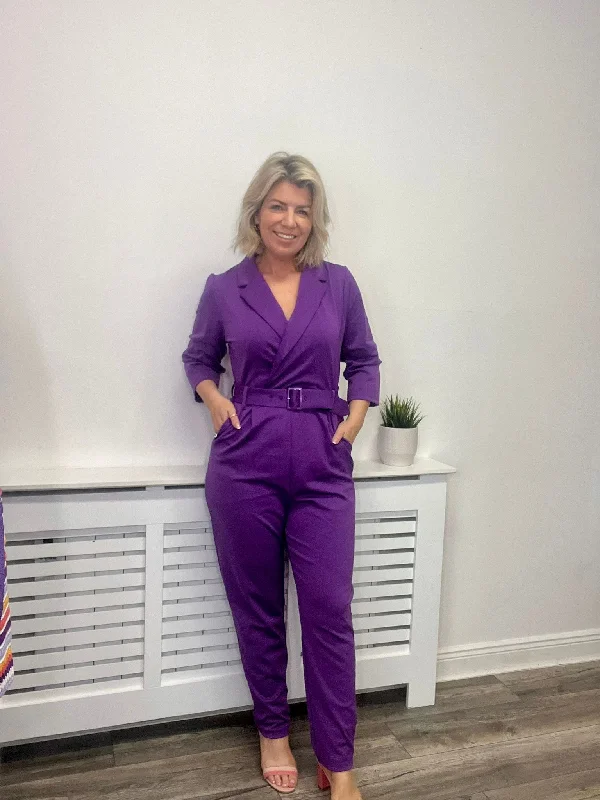 Top 10 Women's Online Clothing Stores KATIE JUMPSUIT (AMARANTH PURPLE)