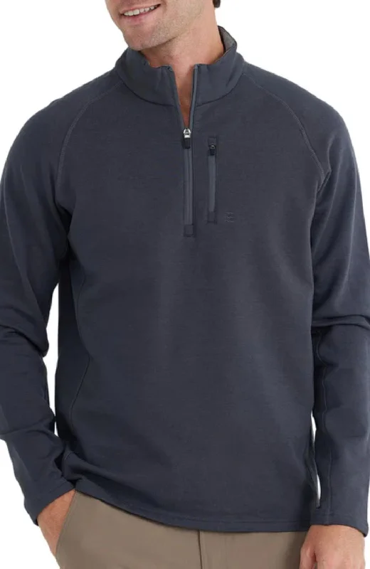 Trend Setting Wardrobe Men's Bamboo Heritage Fleece Quarter Zip In Graphite