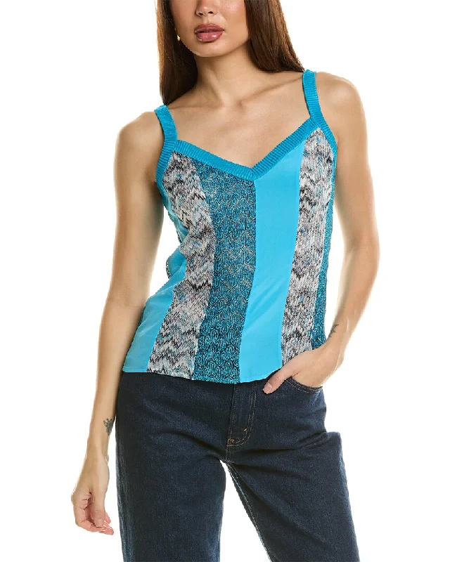 Limited Time Offer Missoni Silk-Blend Tank Top