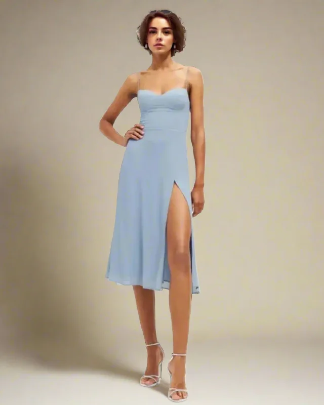 Trend Setting Wardrobe Lily Strappy Blue Midi Dress