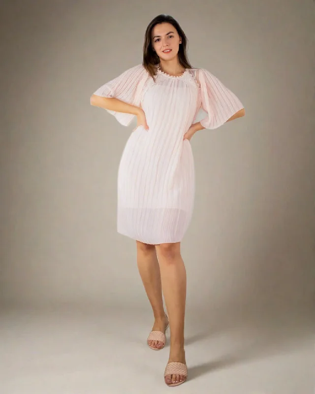 Clothing For Women Tullia Oversized Light Pink Short Cocktail Dress