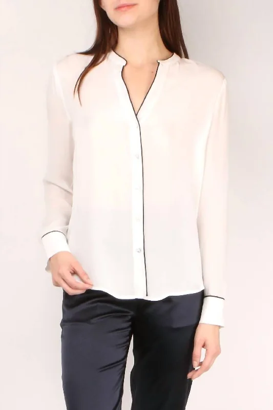 Easygoing Women's Style Tegan Blouse In Ivory