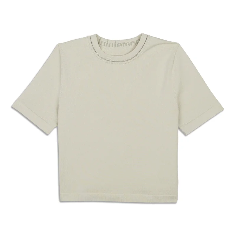 Trendy Threads Boxy Knit T-Shirt - Resale