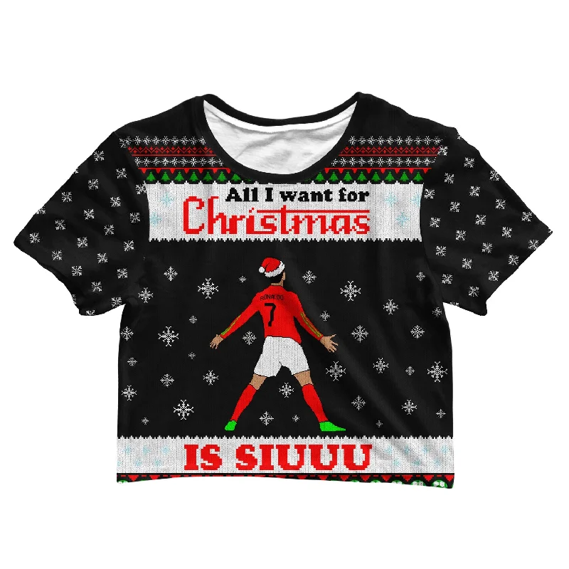 Sale On Clothing Christmas Siu Crop Tee