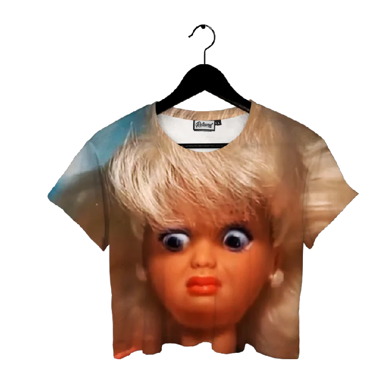 Unique Women's Fashion Pieces Disgust Barbie Crop Tee