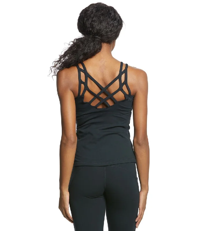 Online Boutiques Clothing Everyday Yoga Radiant Solid Strappy Back Support Tank