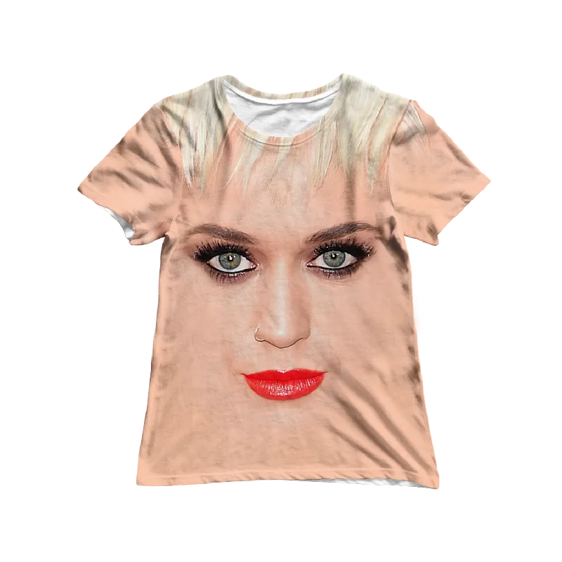 Stylish Women's Clothes for Work and Play Katy Perry Face Women's Tee