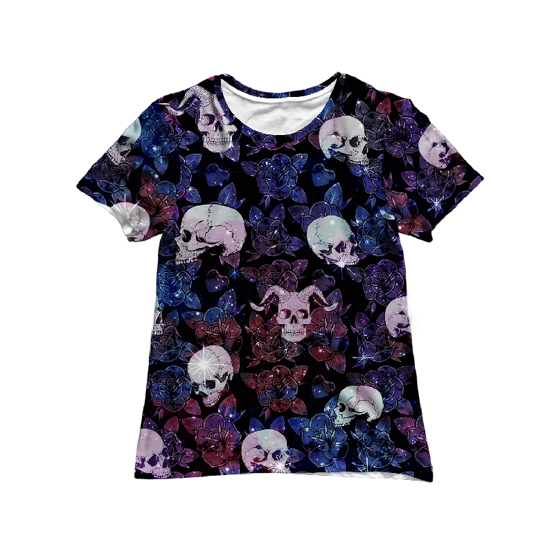 Modern Women's Apparel Skull and Roses Women's Tee