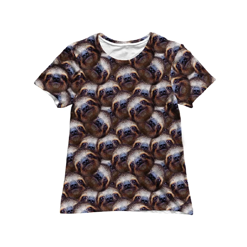 Women Clothing Sloth All Over Face Women's Tee