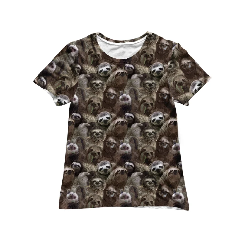 Online Shopping Boutiques Sloth Pattern Women's Tee