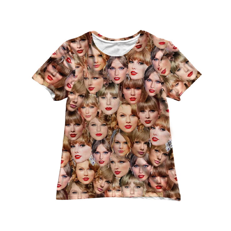 Stylish Looks Taylor Allover Face Women's Tee