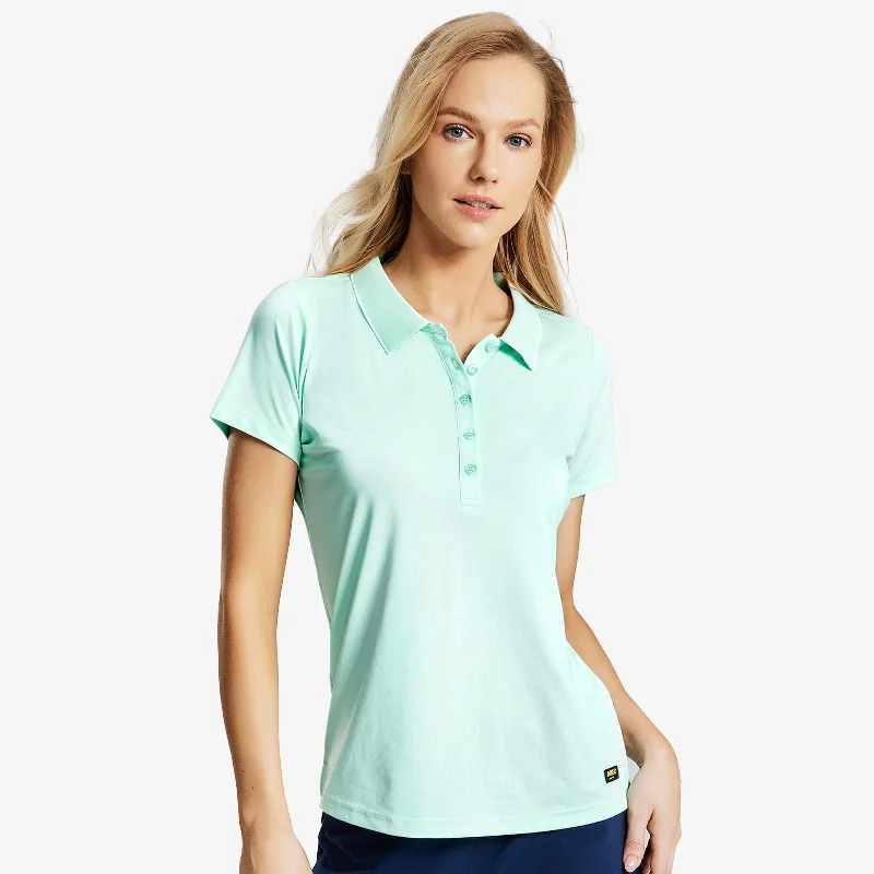 Mega Sale Women's Polo Shirts Moisture Wicking Collared Tshirts