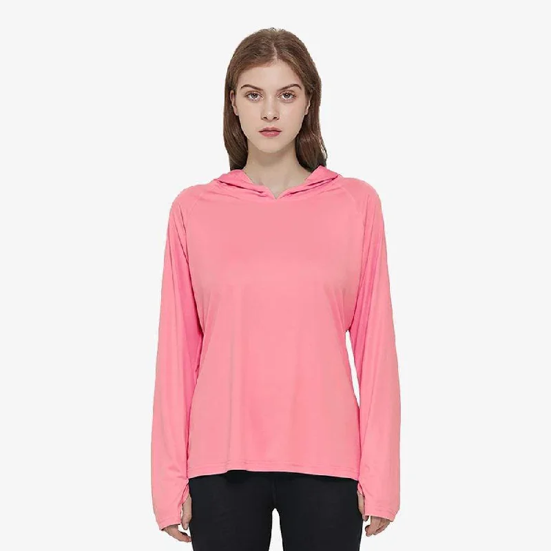 Trend Setting Threads Women's UPF 50+ Sun Protection Hoodie Shirt Long Sleeve